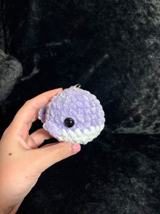 Baby Whale Crochet Keychain