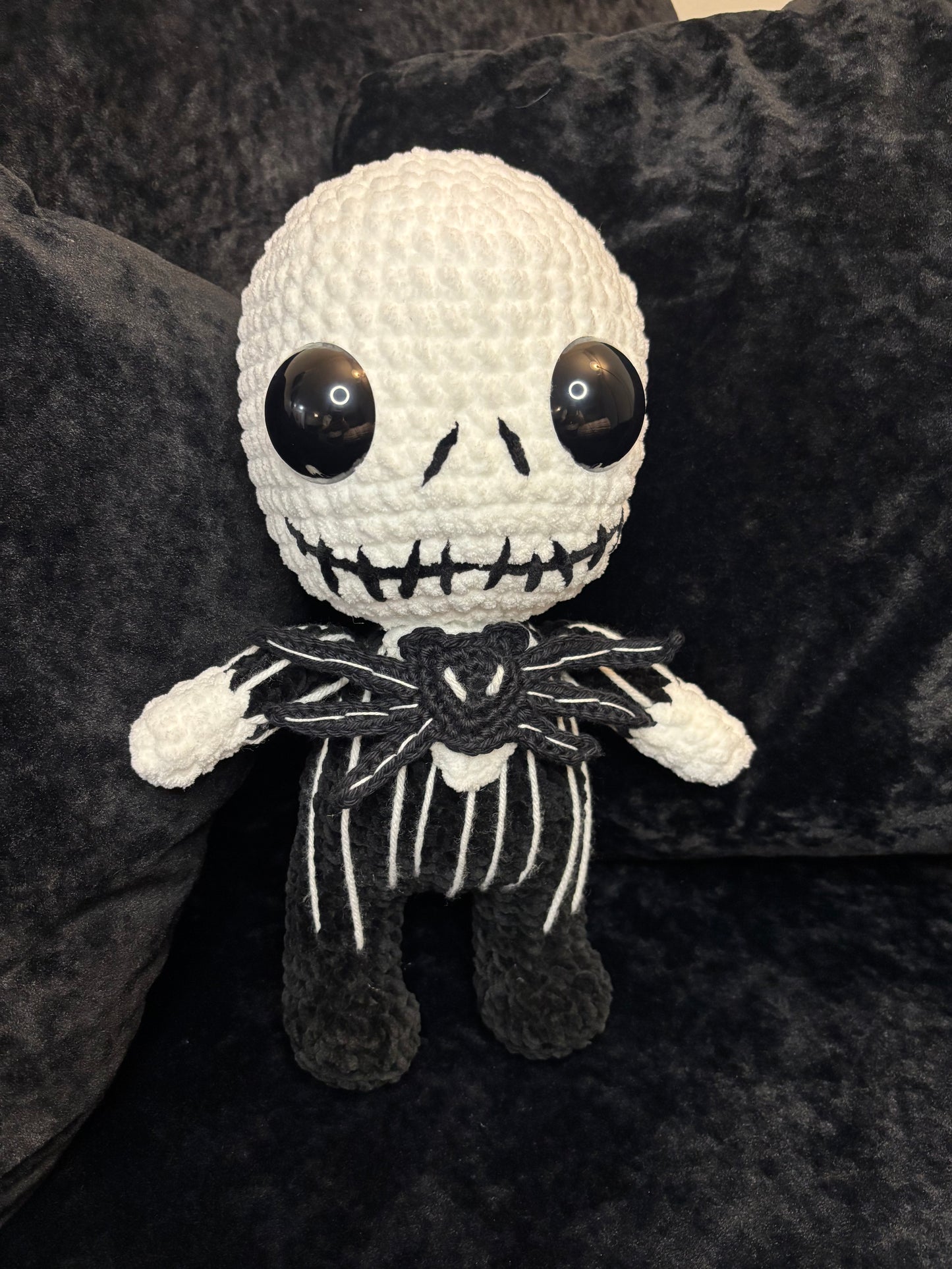 Jack Skellington Amigurumi Doll – Handmade Crochet
