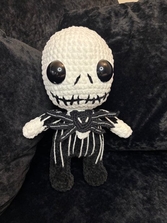 Jack Skellington Amigurumi Doll – Handmade Crochet