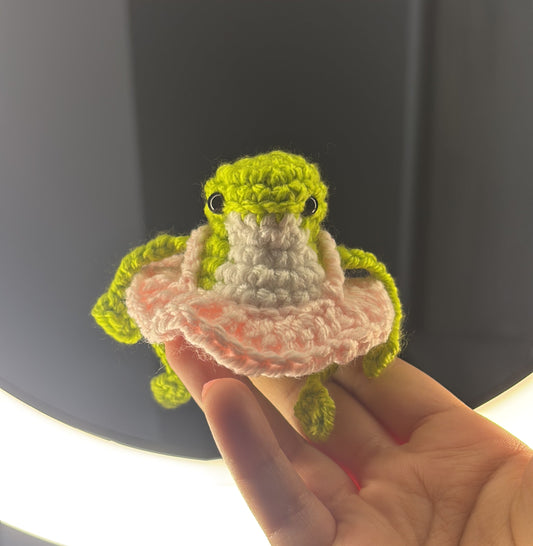 Tiny Ballerina Frog Keychain